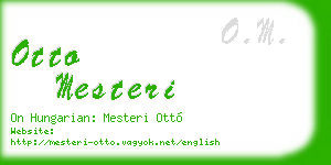 otto mesteri business card